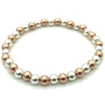 freudenschmuck-Duesseldorf-Kugelflexarmband-biclor-rosevergoldet-5mm-150-3-1729BI-RG