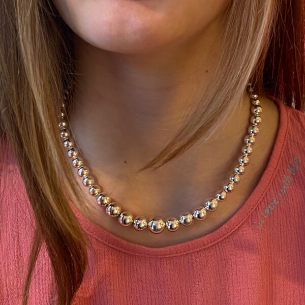 freudenschmuck-Duesseldorf-kurze-Kugelkette-42plus8cm-SilberkKugeln-4-10mm-Sterlingsilber-125-10-0008S