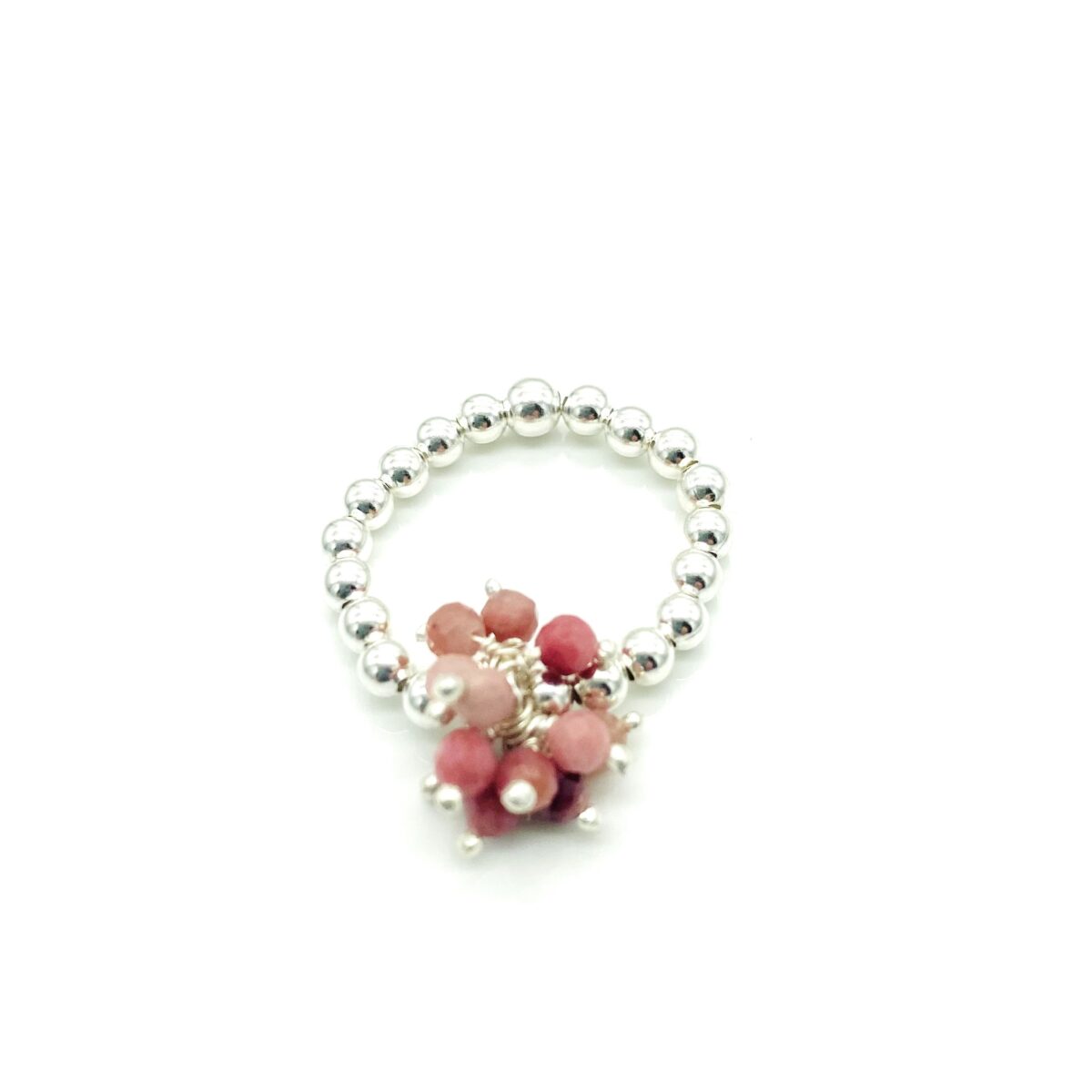 freudenschmuck-Duesseldorf-Kugelring-3mm-Sterlingsilber-mit-Edelstein-Bouquet-12er-190-3-0127S-Ruby-pin